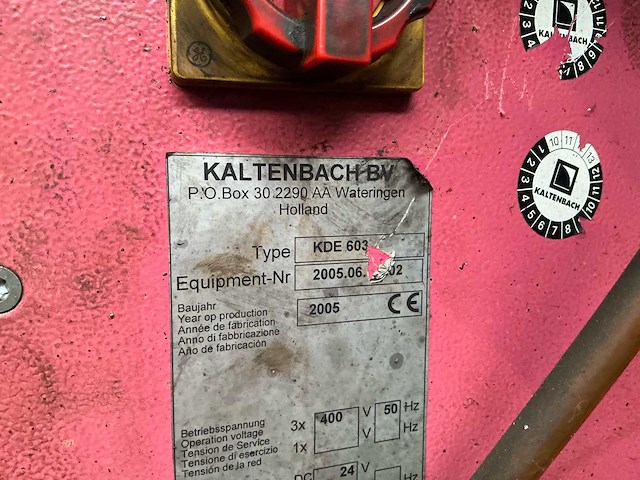 2005 kaltenbach kbs 620 dg + kde 603 bandzaagmachine + boormachine - afbeelding 5 van  8
