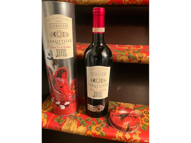 2005 labottiere reserve cordier rode wijn in koker - afbeelding 2 van  9