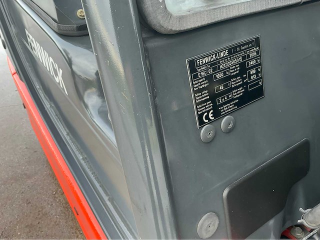 2005 linde-fenwick e16c-02 vorkheftruck - afbeelding 9 van  60