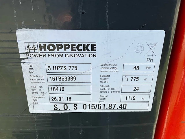 2005 linde r14 s elektrische heftruck - afbeelding 13 van  20