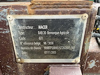 2005 macer rab 20 benne tp kipper tandem - afbeelding 3 van  12