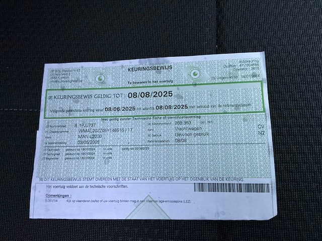 2005 man vrachtwagen - afbeelding 24 van  37