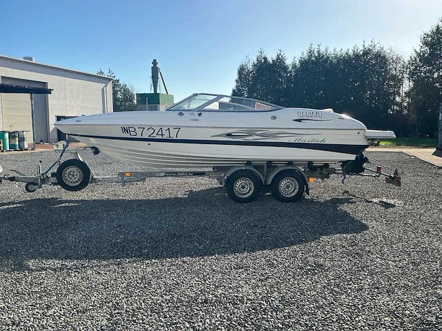 2005 mariah sx22 met riba bvt2100 boot trailer speedboot - afbeelding 12 van  56