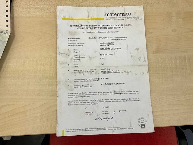 2005 massey ferguson 6480 bosbouwtractor - afbeelding 22 van  22