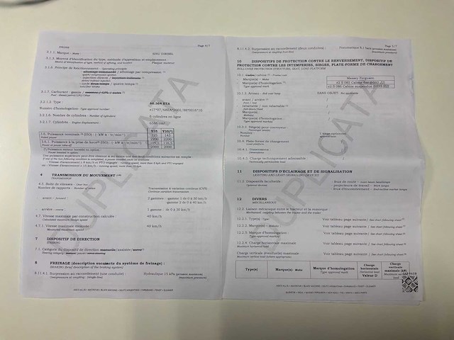 2005 massey fergusson yc versie y35 mf7490 4wd landbouwtractor - afbeelding 30 van  39