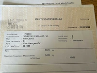 2005 mercedes 815 paardenvrachtwagen met laadklep - afbeelding 47 van  55