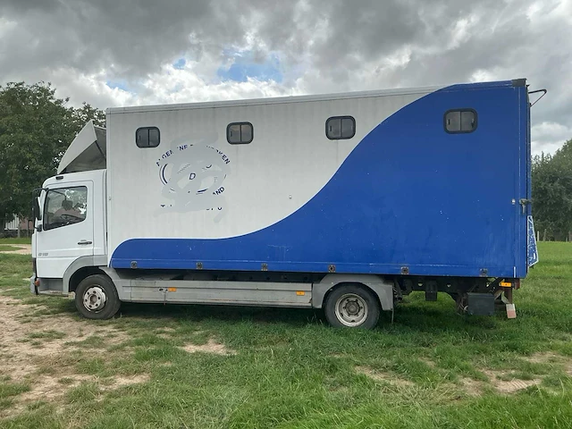 2005 mercedes 815 paardenvrachtwagen met laadklep - afbeelding 54 van  55
