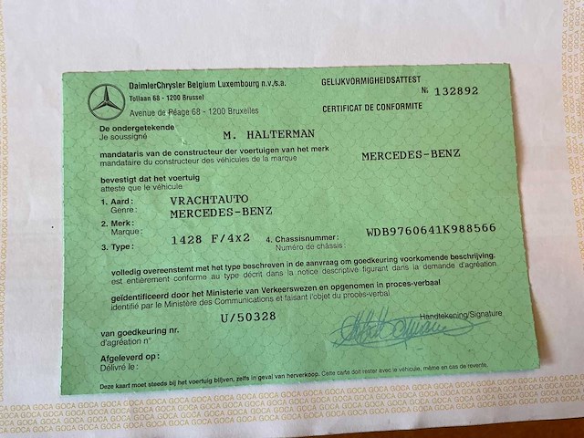 2005 mercedes atego 1428f/4x2 brandweerwagen - afbeelding 61 van  68