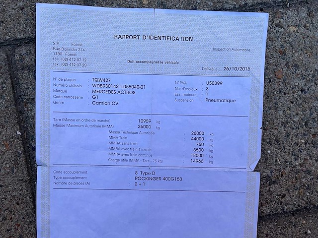 2005 mercedes-benz actros met haakarmsysteem - afbeelding 26 van  30