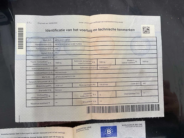 2005 mercedes-benz b200 w246 personenauto - afbeelding 25 van  32
