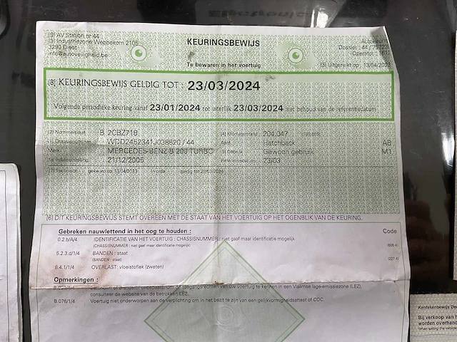 2005 mercedes-benz b200 w246 personenauto - afbeelding 16 van  32