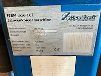 2005 metallkraft fsbm 1020-25 e mechanische plooibank - afbeelding 6 van  7