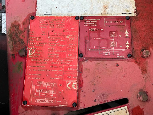 2005 moffet kooi m3-20.4 meeneem vorkheftruck - afbeelding 8 van  16