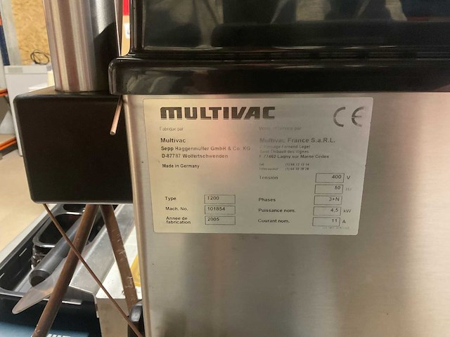 2005 multivac multivac t200 t200 tray sealant - afbeelding 9 van  17