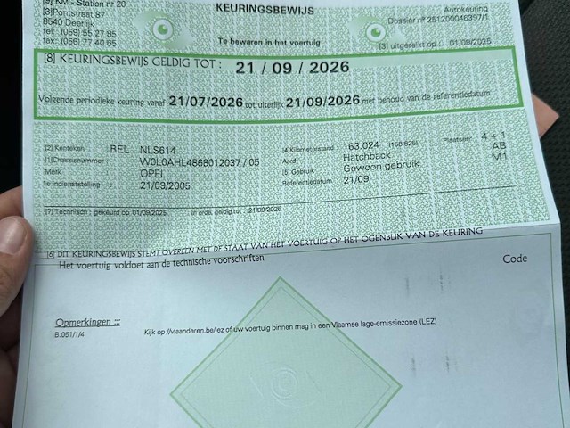 2005 opel personenauto - afbeelding 7 van  15