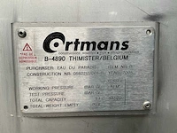 2005 ortmans verticale rvs opslagtank 10500l - afbeelding 7 van  7