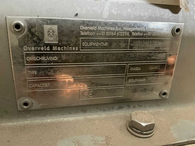 2005 overveld modulaire transportband voor kratten - afbeelding 8 van  8