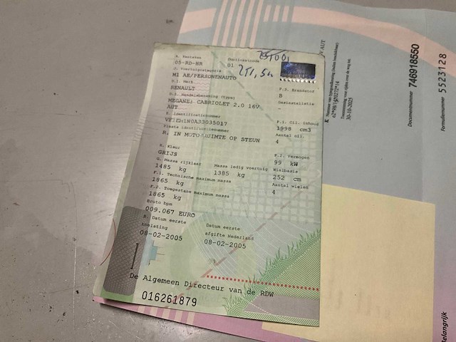 2005 renault megane cabriolet - afbeelding 6 van  15