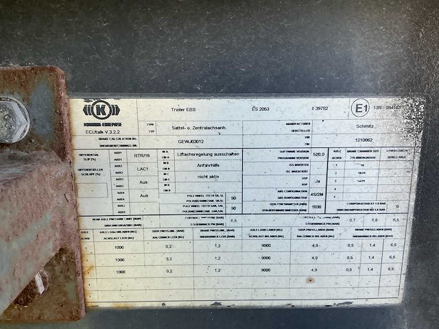 2005 schmitz s-00289 kipper - afbeelding 12 van  14