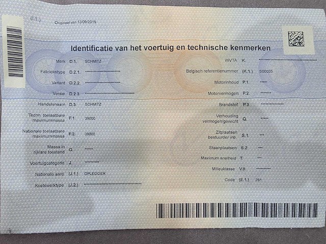 2005 schmitz spr 27/2000 oplegger - afbeelding 11 van  22