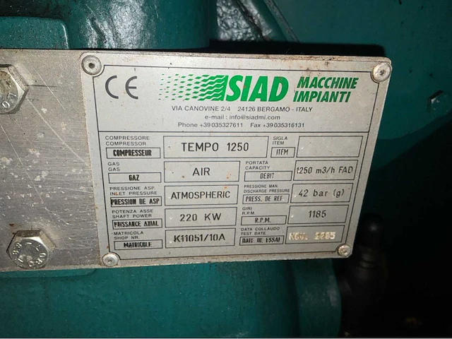 2005 siad tempo 1250 koelcompressor - afbeelding 14 van  20