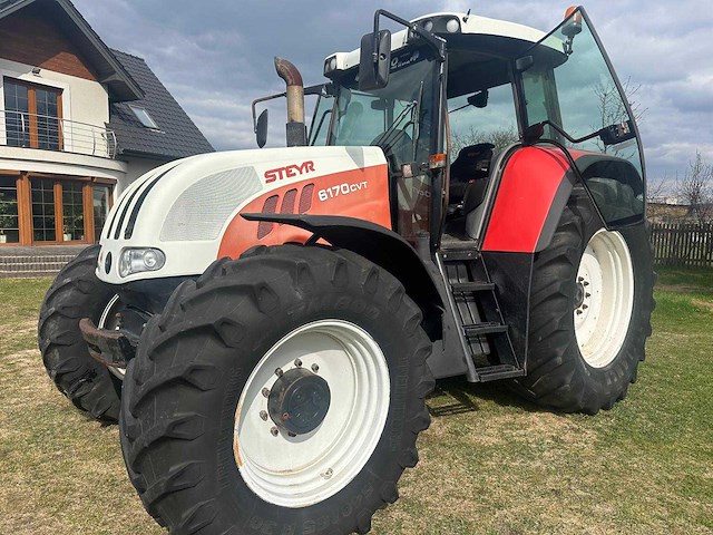 2005 steyr 6170 cvt - vierwielaangedreven landbouwtractor - afbeelding 1 van  35