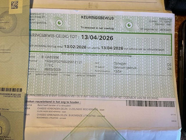 2005 t-tec duiventransport oplegger - afbeelding 10 van  21