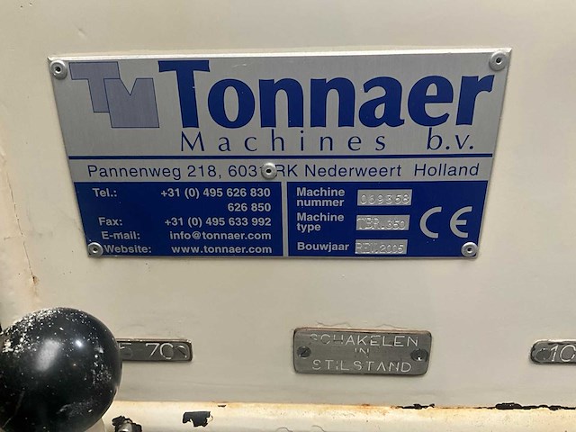 2005 tonnaer tbr.350 vleesmenger - afbeelding 11 van  11