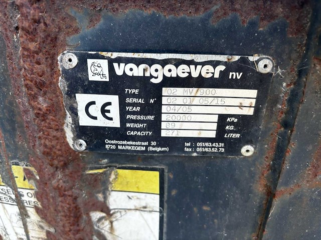 2005 vangaever graafmak met pieken voor bobcat graafbak - afbeelding 3 van  10