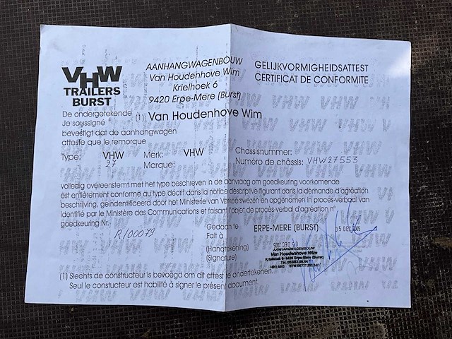 2005 vhw 2700 aanhangwagen - afbeelding 7 van  18