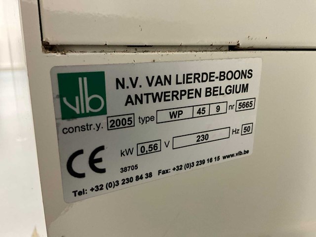 2005 vlb wp 45/9 broodsnijmachine - afbeelding 7 van  7