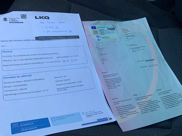 2005 volkswagen touran 2.0 fsi personenauto - afbeelding 7 van  21