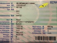 2006 - chevrolet - matiz - 0.8 breeze - car - afbeelding 17 van  18