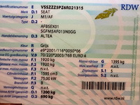 2006 - seat - altea - 1.6 reference - car - afbeelding 7 van  15