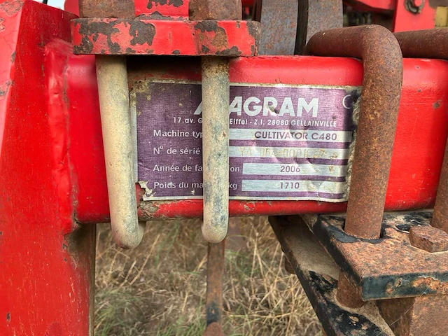 2006 agram cultivator c480 stoppelcultivator - afbeelding 8 van  12