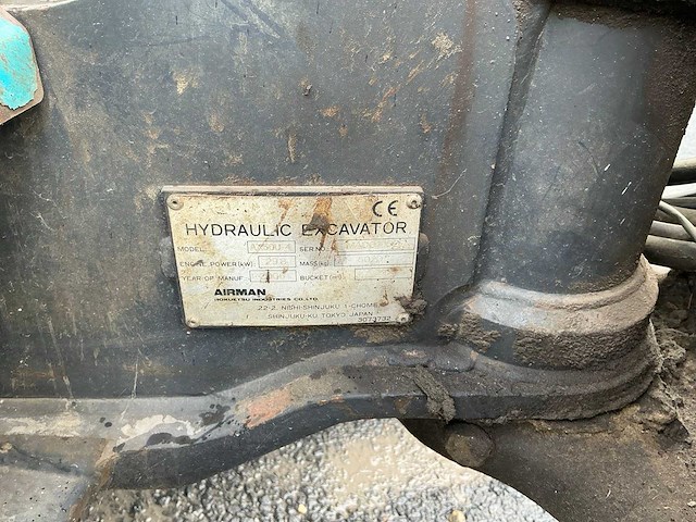 2006 airman ax50u-4 midigraafmachine - afbeelding 11 van  22