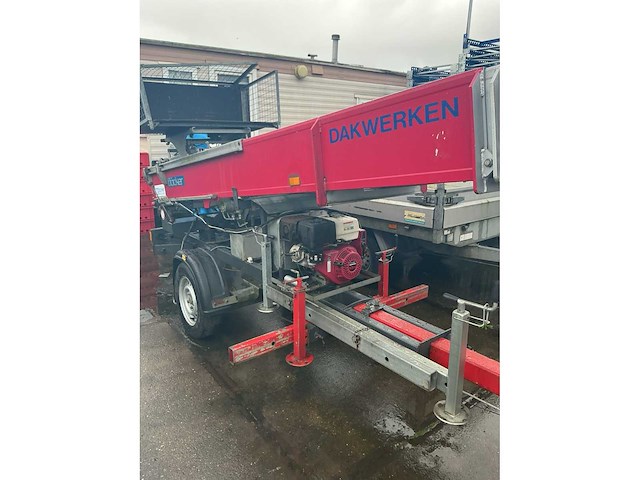2006 bocker. junior hd 24-07. verhuislift op enkelas aanhangwagen - afbeelding 2 van  8