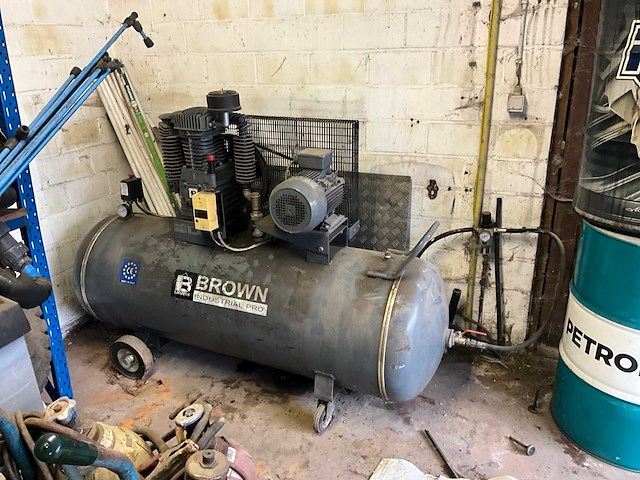2006 brown industrail pro compressor 500l met - afbeelding 2 van  5