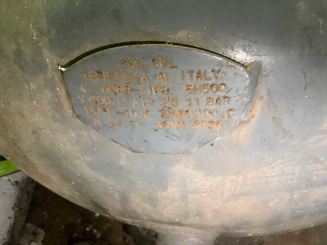 2006 brown industrail pro compressor 500l met - afbeelding 4 van  5