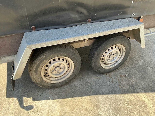 2006 bw trailers dubbel asser geremd bwt200 aanhangwagen - afbeelding 3 van  20