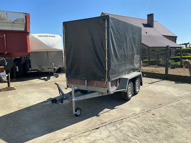 2006 bw trailers dubbel asser geremd bwt200 aanhangwagen - afbeelding 1 van  20