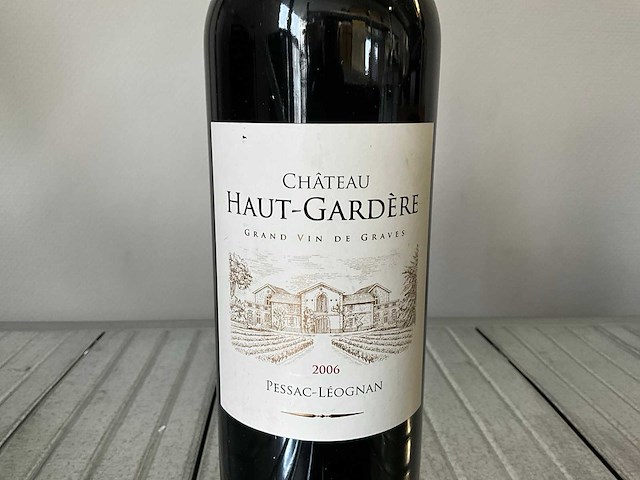 2006 château haut-gardère grand vin de graves rode wijn (5x) - afbeelding 2 van  3