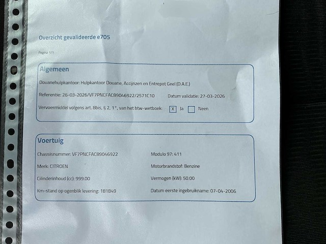 2006 citroen c1 personenauto - afbeelding 15 van  20