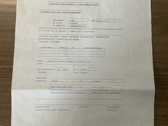 2006 daf ae55 lf-15 open bak - kipper - afbeelding 35 van  36