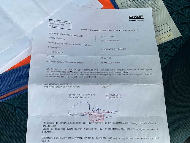 2006 daf lf45 vrachtwagen paardentransport - afbeelding 43 van  48