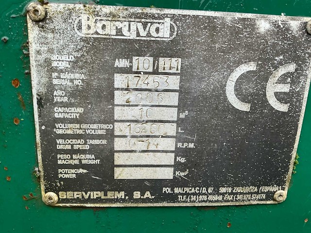 2006 de buf trailer de buf betonmixer - afbeelding 16 van  24