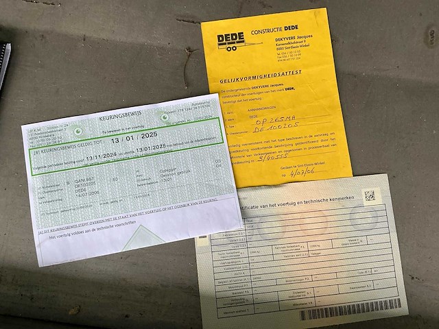 2006 dede uitschuifbaar marktkraam oplegger - afbeelding 26 van  32