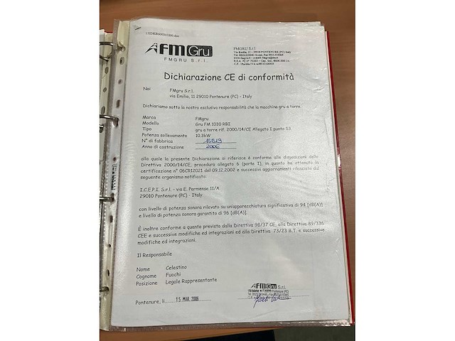 2006 fm gru 1030rbi torenkraan - afbeelding 21 van  33