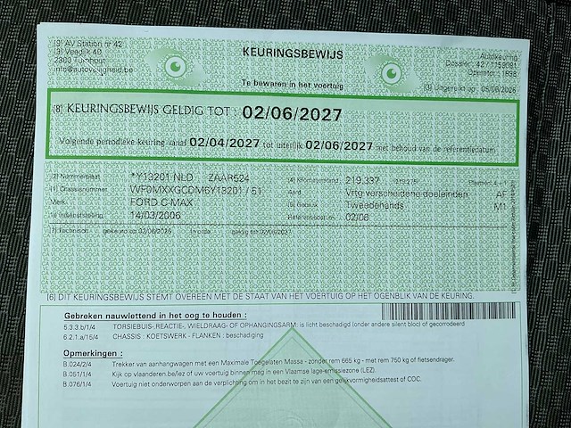 2006 ford c-max personenauto - afbeelding 16 van  27