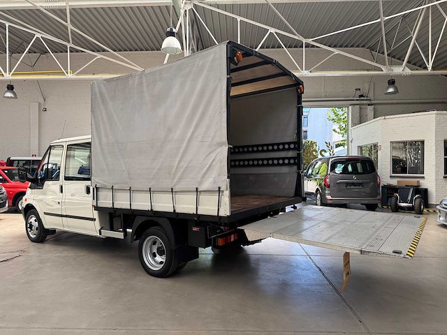2006 ford transit - !!!74.000km!!! - dubbele cabine - open laadbak - lift - afbeelding 1 van  22